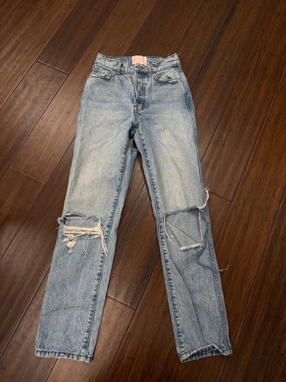 straight-leg distressed jeans Revice Denim 24